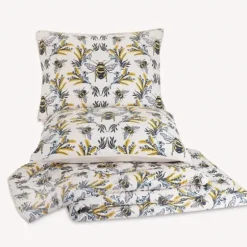 Quilts-Kirkland's Home Bee You 2-Pc. Twin Bedding Quilt Set White/Yellow/Black