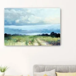 Canvas Art-Kirkland's Home Before The Storm Giclee Canvas Art Print Blue/Green