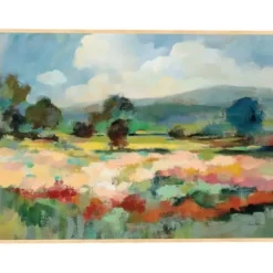 Canvas Art-Kirkland's Home Before The Summer Rain Framed Canvas Art Print Blue/Green/Multi