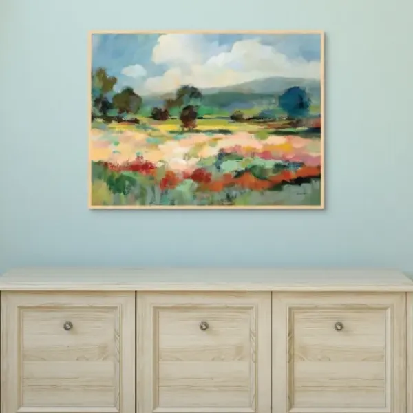Canvas Art-Kirkland's Home Before The Summer Rain Framed Canvas Art Print Blue/Green/Multi