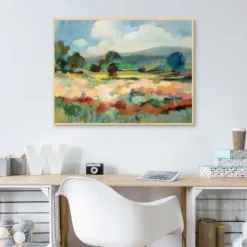 Canvas Art-Kirkland's Home Before The Summer Rain Framed Canvas Art Print Blue/Green/Multi