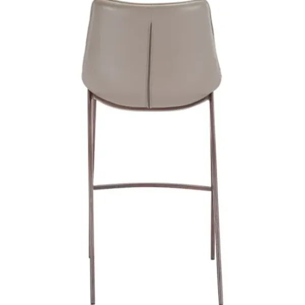 Bar Stools & Counter Height Stools-Kirkland's Home Beige & Brown Faux Leather 2-Pc. Bar Stool Set Gray