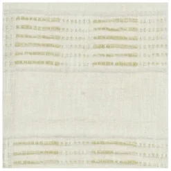Blankets & Throws-Kirkland's Home Beige And Ivory Woven Stripe Throw Tan/Ivory