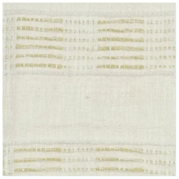 Blankets & Throws-Kirkland's Home Beige And Ivory Woven Stripe Throw Tan/Ivory