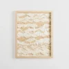Wall Plaques-Kirkland's Home Beige And White Crinkle Paper Wall Plaque Tan/White