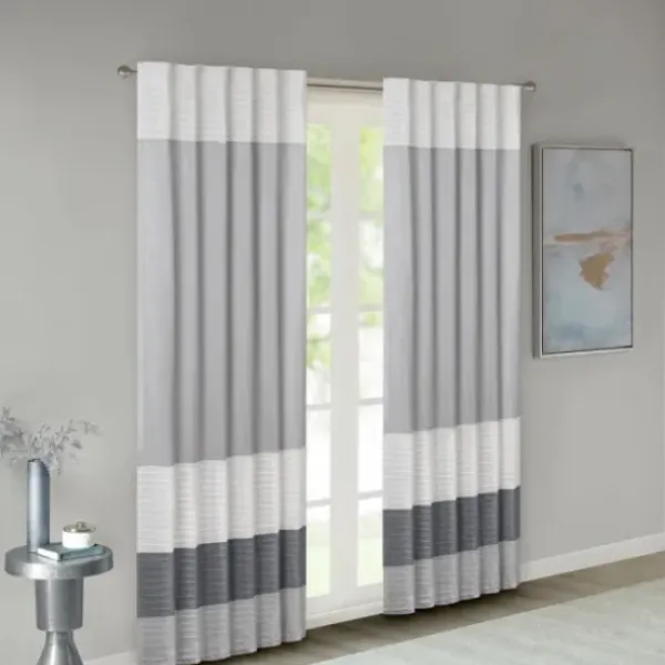 Curtains & Drapes-Kirkland's Home Beige Blackout Curtains, 84 In. Tan