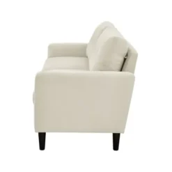 Sofas & Loveseats-Kirkland's Home Beige Button Tufted Sofa Ivory