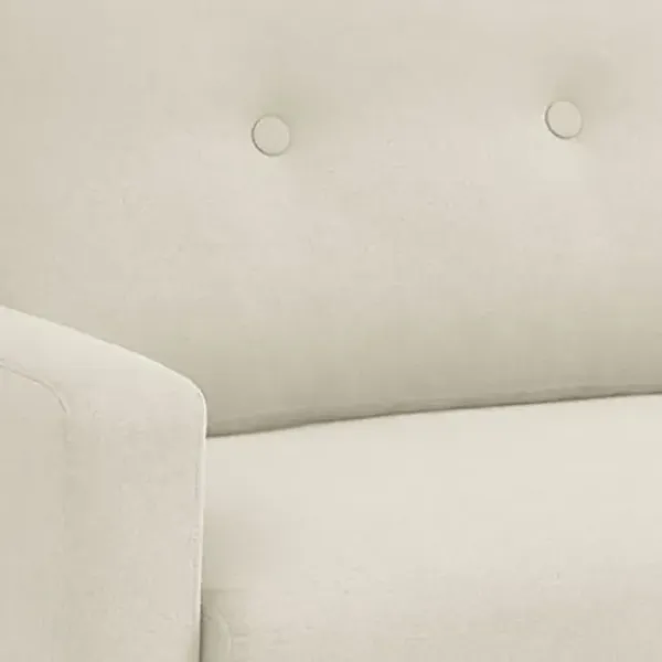 Sofas & Loveseats-Kirkland's Home Beige Button Tufted Sofa Ivory