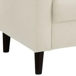 Sofas & Loveseats-Kirkland's Home Beige Button Tufted Sofa Ivory