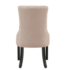Dining Chairs-Kirkland's Home Beige Hourglass Tufted Dining Chairs, Set Of 2 Tan