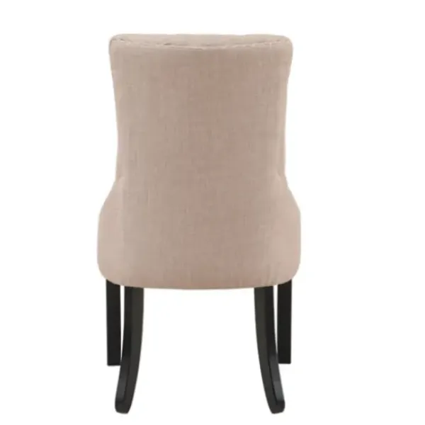 Dining Chairs-Kirkland's Home Beige Hourglass Tufted Dining Chairs, Set Of 2 Tan