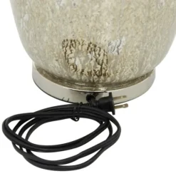 Table Lamps-Kirkland's Home Beige Marbled Mercury Glass Table Lamp Brown