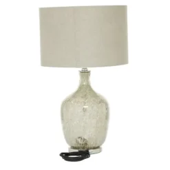 Table Lamps-Kirkland's Home Beige Marbled Mercury Glass Table Lamp Brown