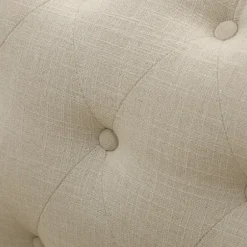 Sofas & Loveseats-Kirkland's Home Beige Upholstered Button Tufted Loveseat Tan