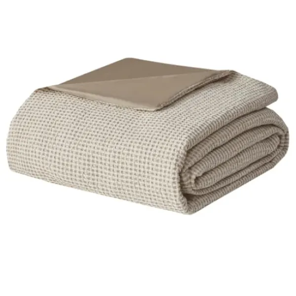 Duvets-Kirkland's Home Beige Waffle Weave 3-Pc. Queen Duvet Cover Set Tan