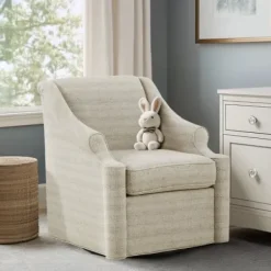Accent Chairs-Kirkland's Home Benton Swivel Glider Accent Chair Tan
