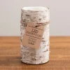 Flameless Candles-Kirkland's Home Birch Bark Led Pillar Candle, 6 In. Tan