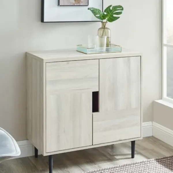 Cabinets & Sideboards-Kirkland's Home Birch Color Pop Geometric Cabinet Tan