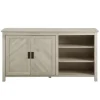 Cabinets & Sideboards-Kirkland's Home Birch 2-Door Chevron Cabinet Tan