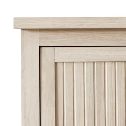 Dressers & Chests-Kirkland's Home Birch Grooved 4-Drawer Dresser With Wardrobe Tan