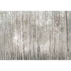 Canvas Art-Kirkland's Home Birch Trees Canvas Art Print Gray