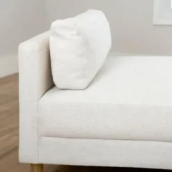 Sofas & Loveseats-Kirkland's Home Birch Wood Chaise Lounge Ivory