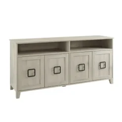 Tv Stands & Media Consoles-Kirkland's Home Birch Wooden Door Modern Tv Stand Ivory