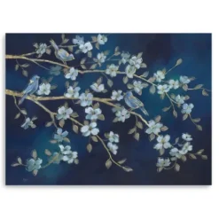 Canvas Art-Kirkland's Home Bird Conference Giclee Canvas Print, 48X36 In. Blue