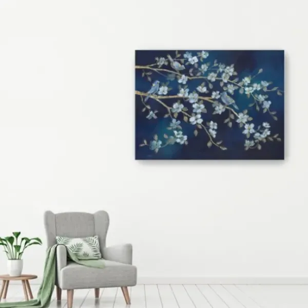 Canvas Art-Kirkland's Home Bird Conference Giclee Canvas Print, 48X36 In. Blue