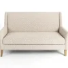 Sofas & Loveseats-Kirkland's Home Bisbee Sand Dotted Loveseat Tan