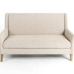 Sofas & Loveseats-Kirkland's Home Bisbee Sand Dotted Loveseat Tan