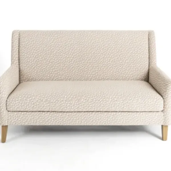 Sofas & Loveseats-Kirkland's Home Bisbee Sand Dotted Loveseat Tan