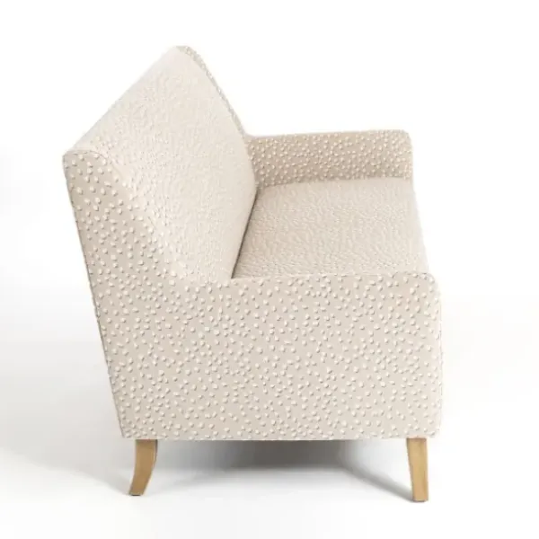 Sofas & Loveseats-Kirkland's Home Bisbee Sand Dotted Loveseat Tan