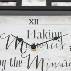 Clocks-Kirkland's Home Black 12 Photo Frame Collage Clock