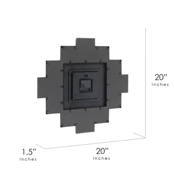 Clocks-Kirkland's Home Black 12 Photo Frame Collage Clock