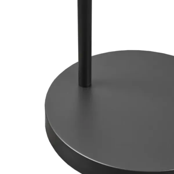 Floor Lamps-Kirkland's Home Black Adjustable Arm Modern Floor Lamp White