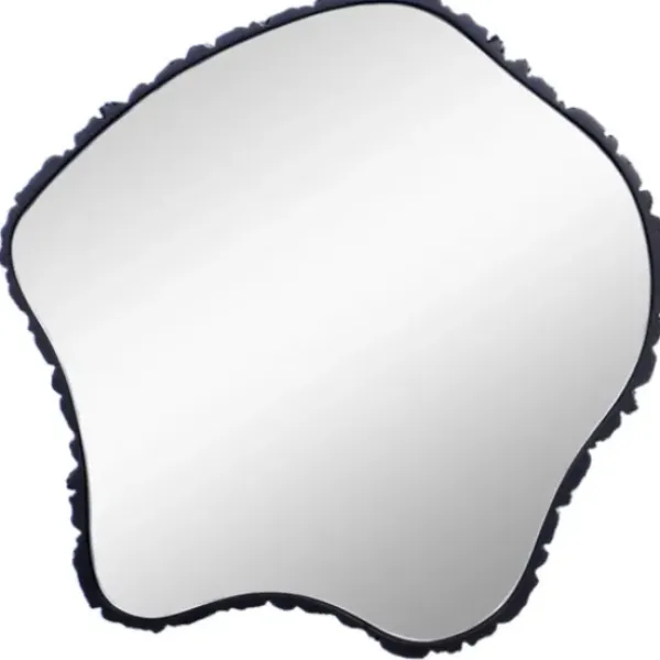 Decorative Mirrors-Kirkland's Home Black Amorphous Shaped Wall Mirror