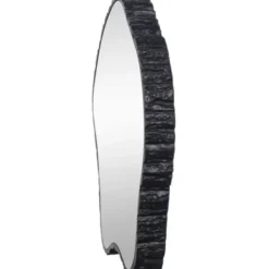 Decorative Mirrors-Kirkland's Home Black Amorphous Shaped Wall Mirror