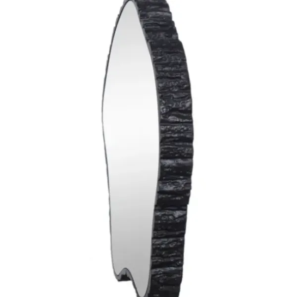 Decorative Mirrors-Kirkland's Home Black Amorphous Shaped Wall Mirror
