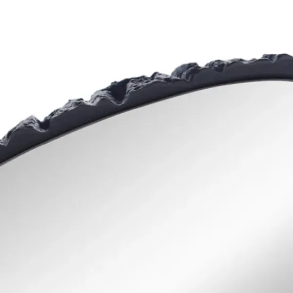 Decorative Mirrors-Kirkland's Home Black Amorphous Shaped Wall Mirror
