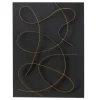 Wall Plaques-Kirkland's Home Black And Gold Abstract Wall Plaque Black/Gold