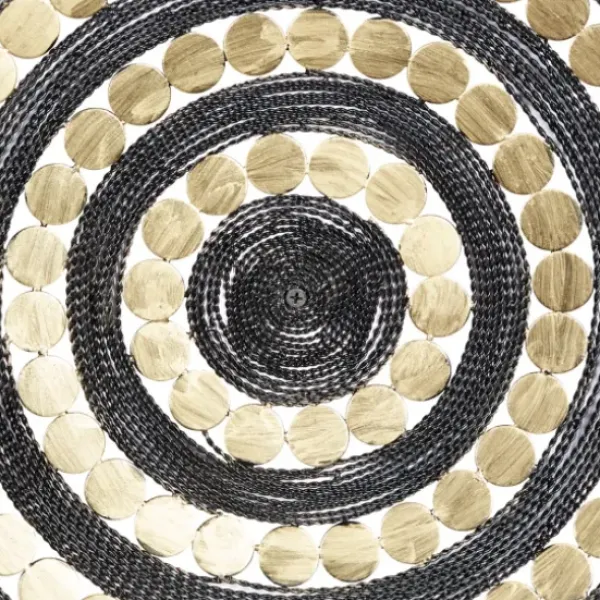 Wall Plaques-Kirkland's Home Black And Gold Concentric Wall Plates, Set Of 3 Black/Gold
