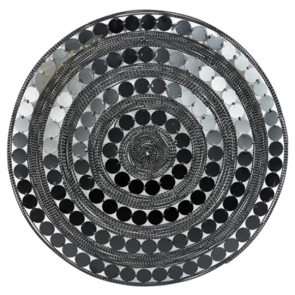 Wall Plaques-Kirkland's Home Black And Gold Concentric Wall Plates, Set Of 3 Black/Gold