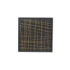 Wall Plaques-Kirkland's Home Black And Gold Metal Grid Wall Plaque Black/Gold
