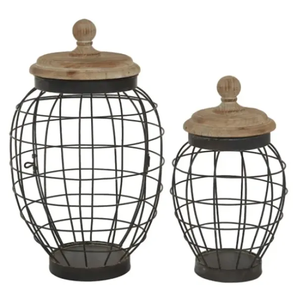 Decorative Trays-Kirkland's Home Black And Ivory Mosaic Capiz Shell Tray Black/Ivory