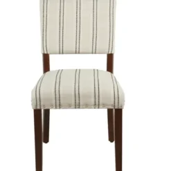 Dining Chairs-Kirkland's Home Black And Striped Dining Chairs, Set Of 2 White