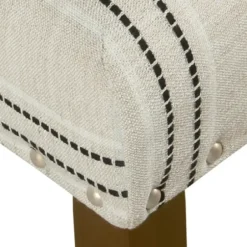 Dining Chairs-Kirkland's Home Black And Striped Dining Chairs, Set Of 2 White