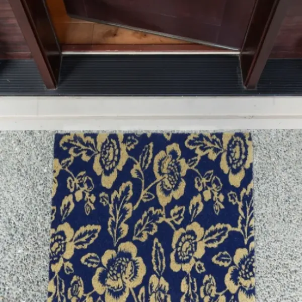 Doormats-Kirkland's Home Black And Tan Angled Welcome Doormat Black/Tan