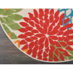 Outdoor Rugs-Kirkland's Home Black And White Aztec Outdoor Area Rug, 4X6 Black/White