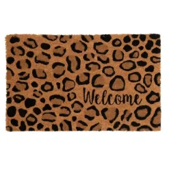 Doormats-Kirkland's Home Black And White Buffalo Check Welcome Mat Black/White